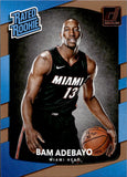 2017-18 Bam Adebayo Panini Donruss RATED ROOKIE RC #187 Miami Heat 2