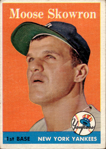 1958 Moose Skowron Topps #240 New York Yankees BV $40