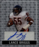 2025 Lance Briggs Leaf 15th Anniversary 1948 DESIGN SILVER SWIRL MINI AUTO 1/1 ONE OF ONE AUTOGRAPH #48A-LB2 Chicago Bears