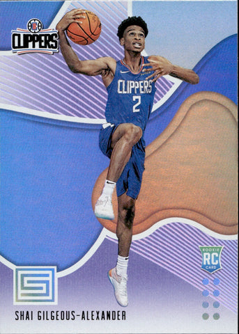 2018-19 Shai Gilgeous-Alexander Panini Status PURPLE ROOKIE RC #156 Los Angeles Clippers 1