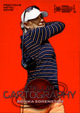 2024 Annika Sorenstam Upper Deck Skybox Metal Universe Champions STELLAR CARTOGRAPHY PRECIOUS METAL GEMS RED 036/100 PMG #107 LPGA Legend