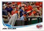 2013 Joe Mauer Topps SP PHOTO VARIATION #107 Minnesota Twins HOF
