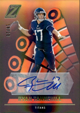 2022 Ryan Tannehill Panini Zenith AUTO 14/20 AUTOGRAPH #61 Tennessee Titans