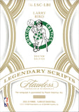 2024-25 Larry Bird Panini Flawless RED FOIL LEGENDARY SCRIPTS AUTO 12/15 AUTOGRAPH #LSC-LBI Boston Celtics HOF