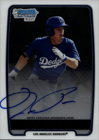 2012 Joc Pederson Bowman Chrome 1ST BOWMAN AUTO AUTOGRAPH #BCP104 Los Angeles Dodgers