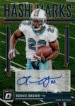 2023 Ronnie Brown Donruss Optic HASH MARKS AUTO AUTOGRAPH #HM-42 Miami Dolphins