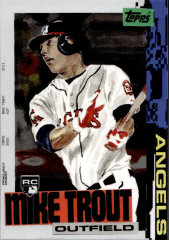 2020 Mike Trout Topps Project 2020 JACOB ROCHESTER 2011 UPDATE #85 Anaheim Angels