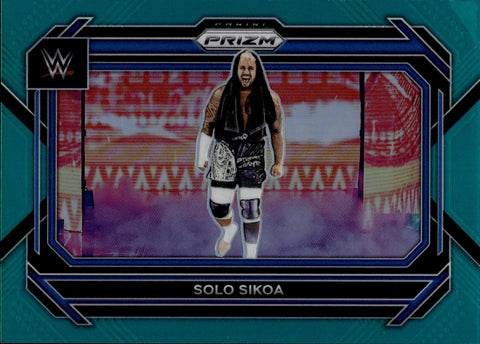 2023 Solo Sikoa Panini Prizm WWE AQUA 32/49 #16 Friday Night Smackdown