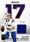 2025 Josh Allen Donruss Elite INFLUENTIAL JERSEY 576/799 RELIC #IJ-JAN Buffalo Bills