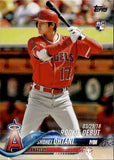 2018 Shohei Ohtani Topps Update Series ROOKIE DEBUT RC #US285 Anaheim Angels