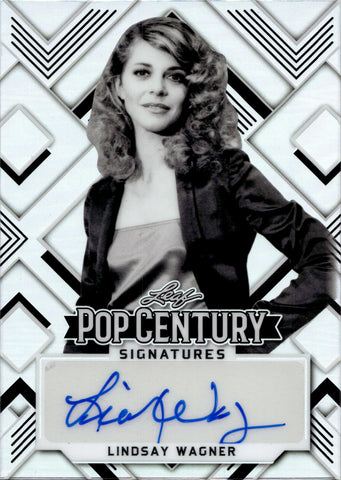 2022 Lindsay Wagner Leaf Pop Century SILVER AUTO 01/42 AUTOGRAPH #BA-LW1 Bionic Woman