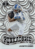 2023 Jahmyr Gibbs Panini Illusions ROOKIE FUNKADELIC RC #15 Detroit Lions 2