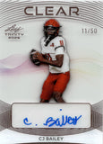 2026 CJ Bailey Leaf Trinity CLEAR ROOKIE AUTO 11/50 AUTOGRAPH RC #CA-CJB NC State Wolfpack