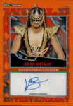 2021 Gran Metalik Topps Chrome Slam Attax WWE ORANGE REFRACTOR AUTO 05/25 AUTOGRAPH #A-GM Monday Night Raw