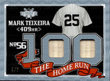 2024 Mark Teixeira Leaf Lumber BLUE THE HOME RUN DUAL BAT 5/7 RELIC #THR-55 New York Yankees
