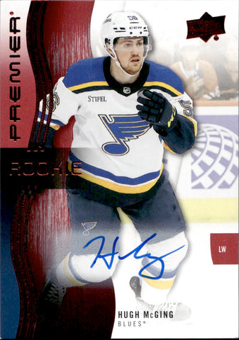 2023-24 Hugh McGing Upper Deck Premier ROOKIE AUTO AUTOGRAPH #126 St. Louis Blues
