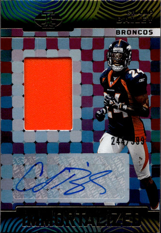 2024 Champ Bailey Panini Illusions IMMORTALIZED JERSEY AUTO 244/399 AUTOGRAPH RELIC #IJA-CBY Denver Broncos HOF