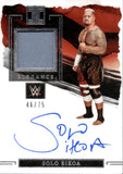 2023 Solo Sikoa Panini Impeccable MAT AUTO 46/75 AUTOGRAPH RELIC #EM-SSK Friday Night Smackdown