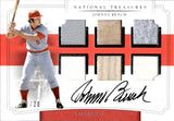 2019 Johnny Bench Panini National Treasures SIX PIECE JERSEY AUTO 01/20 AUTOGRAPH RELIC #SSS-JB Cincinnati Reds HOF