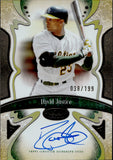 2026 David Justice Topps Tier One CONNOISSEURS AUTO 038/199 AUTOGRAPH #CA-DJ Oakland A's