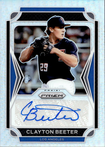 2021 Clayton Beeter Panini Prizm Draft Picks AUTO AUTOGRAPH #AU-CL New York Yankees