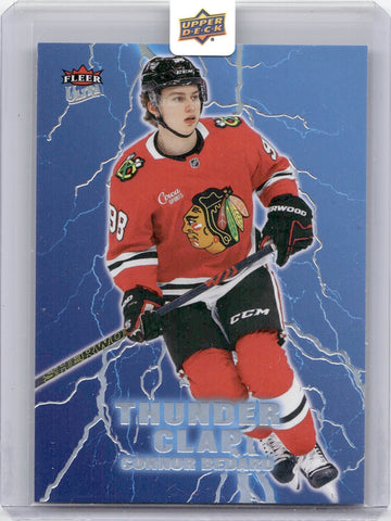 2024-25 Connor Bedard Upper Deck Fleer Ultra THUNDER CLAP #2 Chicago Blackhawks 1