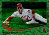 2013 Mike Trout Topps EMERALD FOIL #27 Anaheim Angels 1