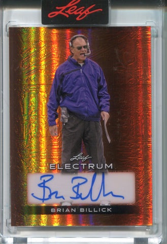 2024 Brian Billick Leaf Electrum AUTO 08/20 AUTOGRAPH #BA-BB1 Baltimore Ravens