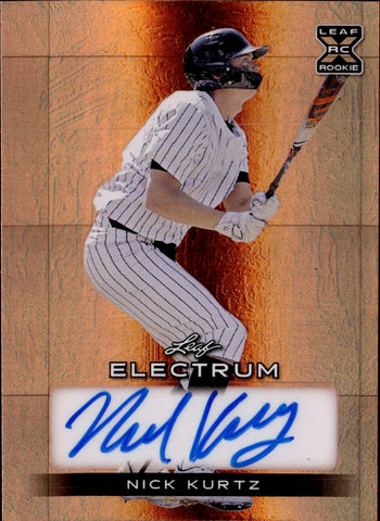 2024 Nick Kurtz Leaf Electrum BRONZE ROOKIE AUTO 18/99 AUTOGRAPH #BA-NK1 Oakland A's