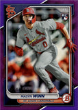 2024 Masyn Winn Bowman PURPLE BORDER ROOKIE 054/250 RC #2 St. Louis Cardinals