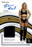 2024 Thea Hail Panini Immaculate WWE SHIRT AUTO 59/99 AUTOGRAPH RELIC #MA-THL NXT