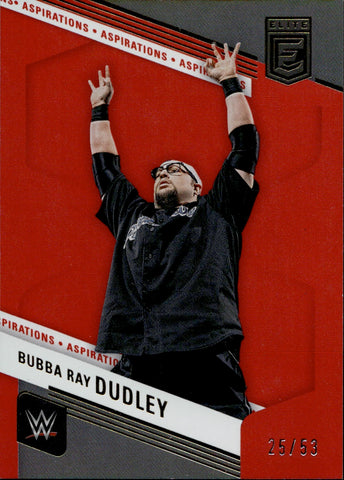 2023 Bubba Ray Dudley Donruss Elite WWE RED ASPIRATIONS 25/53 #144 WWE HOF