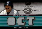 2008 Reggie Jackson Upper Deck Premier REMNANTS TRIPLE JERSEY 36/44 RELIC #PR3-RJ New York Yankees HOF