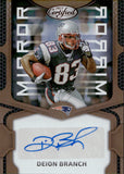 2023 Deion Branch Panini Certified MIRROR BRONZE AUTO 32/99 AUTOGRAPH #MS35 New England Patriots