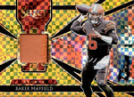 2018 Baker Mayfield Panini Select SWATCHES ROOKIE GOLD PATCH 05/10 RELIC RC #7 Cleveland Browns