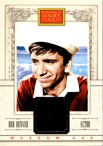 2013 Bob Denver Panini Golden Age MUSEUM AGE SHIRT RELIC #40 Gilligan's Island