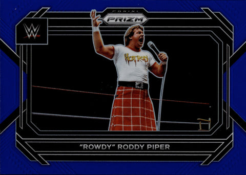 2023 Rowdy Roddy Piper Panini Prizm WWE BLUE 165/199 #19 WWE Legend