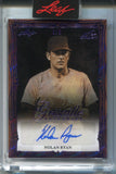 2026 Nolan Ryan Leaf Art of Sport PURPLE FOIL GRISAILLE AUTO 6/8 AUTOGRAPH #G-NR1 Texas Rangers HOF