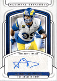 2024 Aaron Donald Panini National Treasures AUTO 41/49 AUTOGRAPH #SIGS-ADD Los Angeles Rams