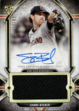 2024 Shane Bieber Topps Triple Threads JUMBO JERSEY AUTO 22/99 AUTOGRAPH RELIC #AJR-SB Cleveland Guardians