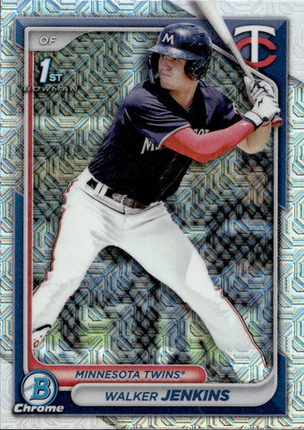 2024 Walker Jenkins Bowman Chrome Prospects MEGA BOX 1ST BOWMAN #BCP-43 Minnesota Twins