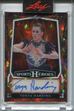 2025 Tonya Harding Leaf Sports Heroes ORANGE ICE AUTO 5/6 USA #BA-TH4