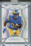 2025 Aaron Donald Panini Flawless HOLO SILVER DIAMOND LEGENDS 04/15 #71 Los Angeles Rams