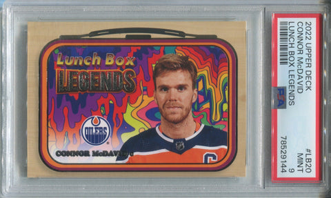 2022-23 Connor McDavid Upper Deck LUNCH BOX LEGENDS PSA 9 #LB20 Edmonton Oilers 9144