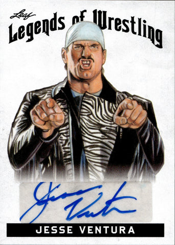 2018 Jesse Ventura Leaf Legends of Wrestling AUTO AUTOGRAPH #LW-JV2 WWE Legend