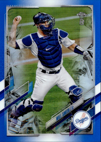 2021 Will Smith Topps Chrome Ben Baller Edition BLUE REFRACTOR 26/75 #30 Los Angeles Dodgers