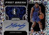 2022-23 Jaden Hardy Panini Prizm FAST BRK ROOKIE AUTO AUTOGRAPH RC #FBR-JHM Dallas Mavericks