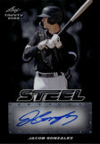 2023 Jacob Gonzalez Leaf Trinity STEEL AUTO 5/5 AUTOGRAPH #S-JG1 Chicago White Sox