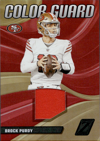 2023 Brock Purdy Panini Zenith COLOR GUARD JERSEY RELIC #CG-5 San Francisco 49ers