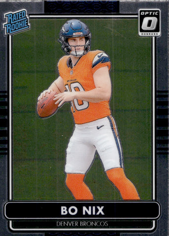 2024 Bo Nix Donruss Optic RATED ROOKIE RC 2014 RETRO SERIES #6 Denver Broncos